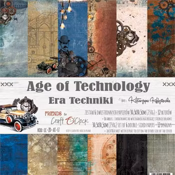 Craft O'Clock - Paper Collection Set 12"*12" Age of Technology
