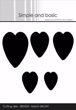 Simple and Basic die - Hearts