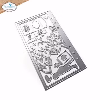 Elizabeth Craft Designs - Planner Essentials 57 - Heart Overlay