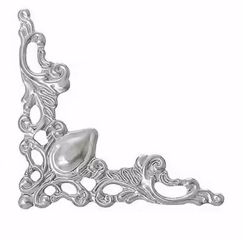 Små metallhörn silver