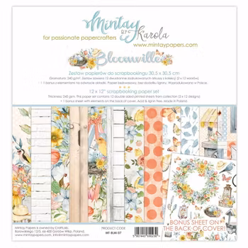 Mintay Papers - Bloomville Paperpad 12' x 12'