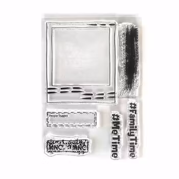 Elizabeth Craft Designs Clearstamps - Polaroid Embellishments 2