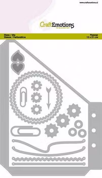CraftEmotions Die - Planner Pocket B essentials S-1