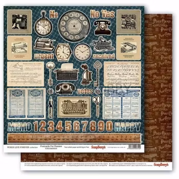 ScrapBerry's - Words Live Forever Collection - Postcard For Pennies