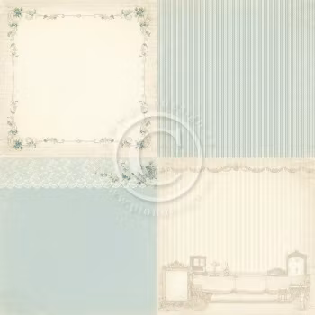 Pion Design - Paris Flea Market - Forget me not 6x6