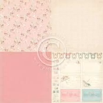 Pion Design - Paris Flea Market - Pink fabric 6x6