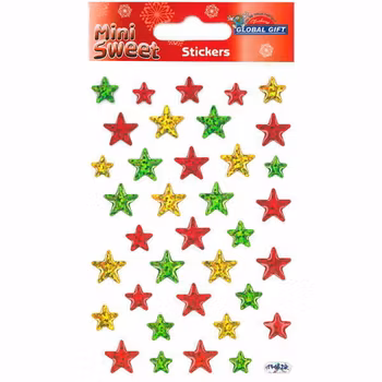Global Gift Stickers - Mini Sweet - Stjärnor