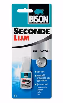 Bison Super glue with brush 5 gr bottle