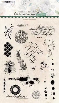 Studio Light Clearstamp - Art Collcecion - Assorted Textures