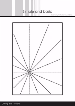 Simple and Basic die "A6 - Sunrays"