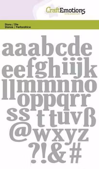 CraftEmotions Die - Lowercase, Alphabet