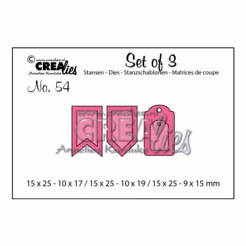 Crealies Set of 3 Dies - Accent pieces A