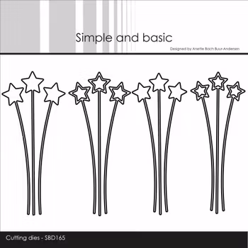 Simple and Basic die - Decorative Star Branches