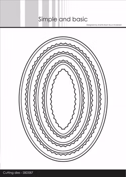 Simple and Basic die - Inner Scallop Oval