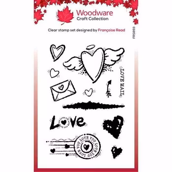 Woodware Clearstamp - Love Mail