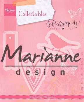 Marianne Design Dies Karin's bird, hearts & tag