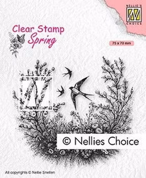 Nellie Snellen Clearstamp - Spring is in the air