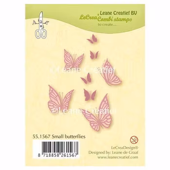 Leane Creatief BV Clearstamps - Small Butterflies
