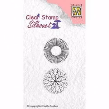 Nellie Snellen Clearstamp Silhouet - Flower 17