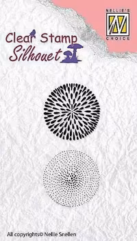 Nellie Snellen Clearstamp Silhouet - Flower 18