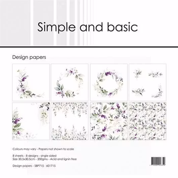 Simple and Basic Design Papers "Lavender Spirit" 12 x 12