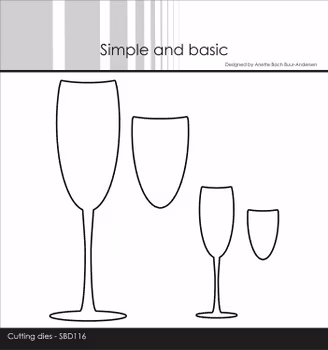 Simple and Basic die "Champagne glas"