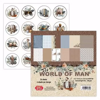 Craft & You Paperpad "World of Man" 6 x 6
