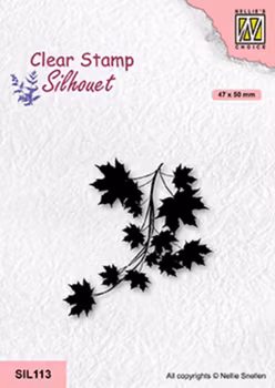 Nellie Snellen Clearstamp Silhouet - Maple Branch
