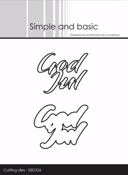 Simple and Basic die "God Jul"
