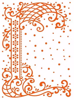 Marianne Embossing Folder - Anjas decorative border