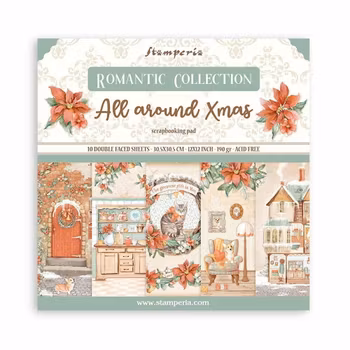 Stamperia All Around Christmas 12x12 Inch Paper Pack