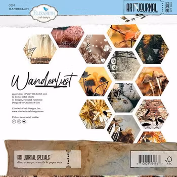 Elizabeth Craft Designs - Wanderlust Paper pack 12' x 12'