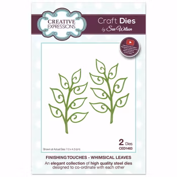 Creative Expressions Craft Dies by Sue Wilson - Finishing Touches - Whimsical Leaves