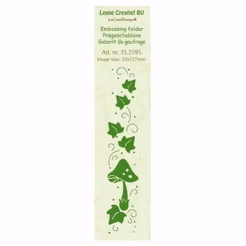 Leane Creatief BV - Embossingfolder - Border Mushroom