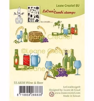 Leane Creatief BV Clearstamps - Wine & Beer