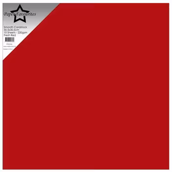 Paper Favourites Smooth Cardstock "Fresh Red"