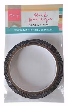 Marianne Design Black Foam Tape 12mmx1mmx2m