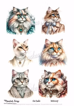 Miankas Scrap klippark- Cat Ladies