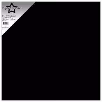 Paper Favourites Smooth Cardstock "Black"
