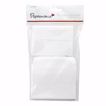Papermania Artist Trading Cards Cards & Envelopes White (50pcs)