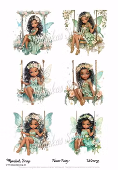 Miankas Scrap klippark - Flower Fairy 1