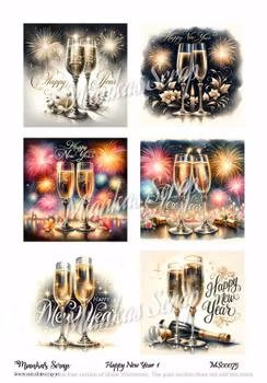 Miankas Scrap klippark - Happy New Year 1