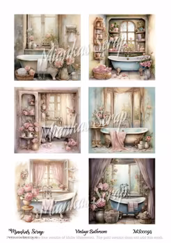 Miankas Scrap klippark - Vintage Bathroom