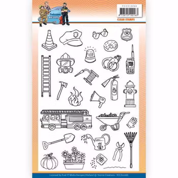 Yvonne Creations Professions Big Guys Clearstamp