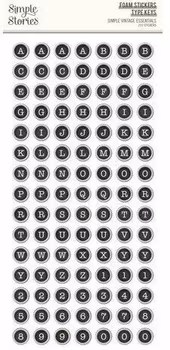 Simple Stories Simple Vintage Essentials Foam Stickers Type Keys