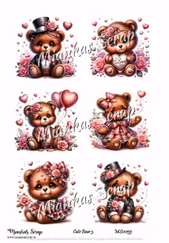 Miankas Scrap klippark - Cute Bear 3