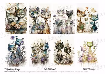 Miankas Scrap Cats ATC-Card