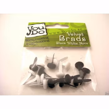 YouDo Velvet Brads Black & White