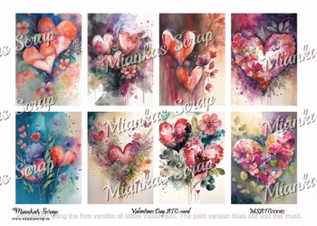 Miankas Scrap Valentines Day ATC-Card