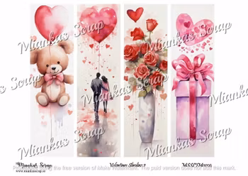 Miankas Scrap klippark - Valentines Slimline 2